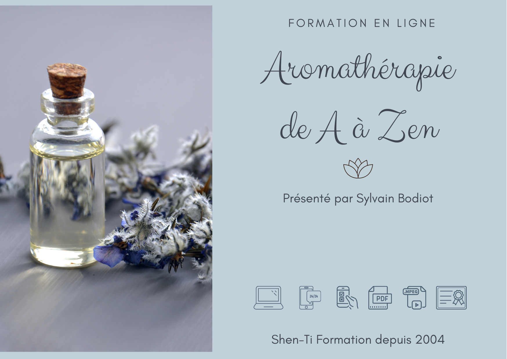 FORMATION AROMATHERAPIE A DISTANCE EN LIGNE E-LEARNING