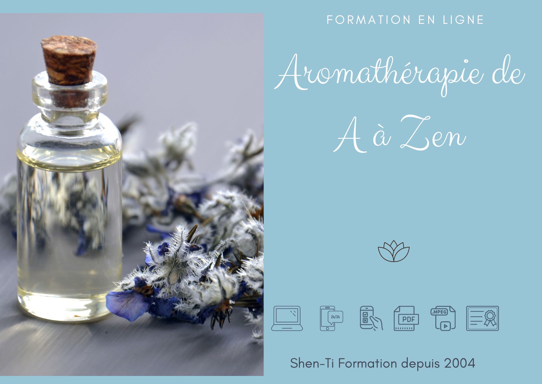 FORMATION AROMATHERAPIE A DISTANCE EN LIGNE E-LEARNING